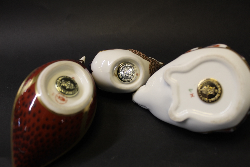 Three Royal Crown Derby paperweights, - Image 3 of 3