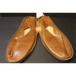 Pair of leather slippers by Krockett & Jones, size 10,