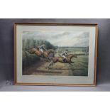 G E Hoare a signed limited edition print "Barclays Bank United Kingdom Team Cross Country