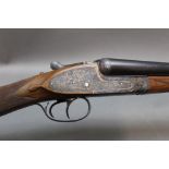 An AYA XXV 12 bore shotgun, with 25" barrels, improved and 1/4 choke, 70 mm chambers,