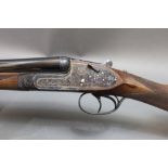 An AYA No 2 20 bore shotgun, with 29 3/4" barrels, 1/2 and cylinder choke, 70 mm chambers, sidelock,