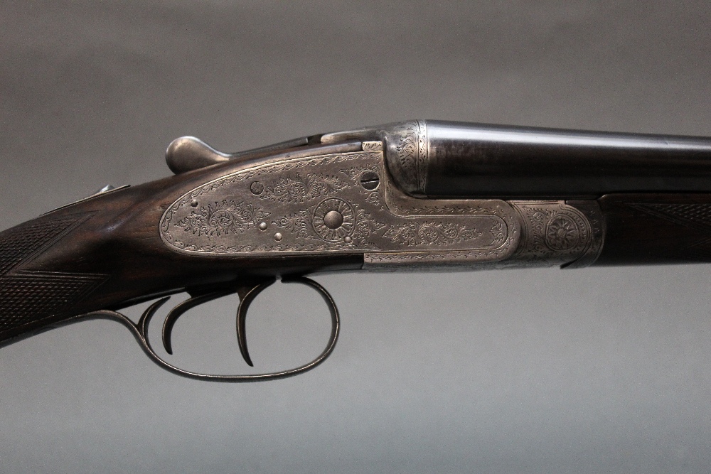 Midland Gun Company, a 16 bore side by side shotgun, with 28" sleeved barrels, full and 1/4 choke,