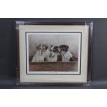 Janice Gordon a signed limited edition print "What's For dinner" featuring three terriers 130/500,