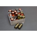 A box containing a quantity of Eley 12 bore blank cartridges, Eley Grand Prix 12 bore cartridges,