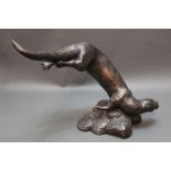 Paul Jenkins, a bronze resin otter,