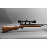 A Crosman model 2260 cal 22 CO2 powered air rifle, bolt action,