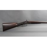 Churchman of Chichester a 12 bore side by side muzzle loading percussion shotgun,