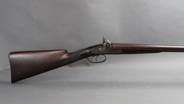 Churchman of Chichester a 12 bore side by side muzzle loading percussion shotgun,