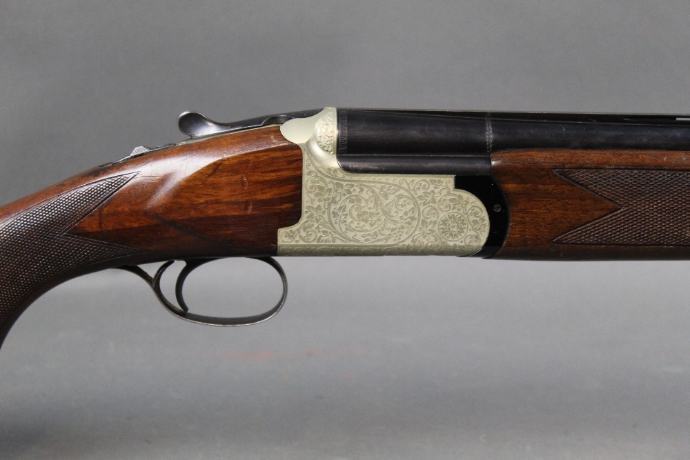 Franchi a 12 bore over/under shotgun, with 26 3/4" barrels, improved and 1/4 choke, 2 3/4" chambers,