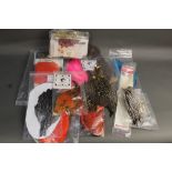A quantity of fly tying materials, to include Whiting, Cookshill etc.