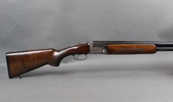 A Lincoln 10 bore over/under shotgun, with 1/2 and 1/2 choke, 89 mm chambers, top lever,