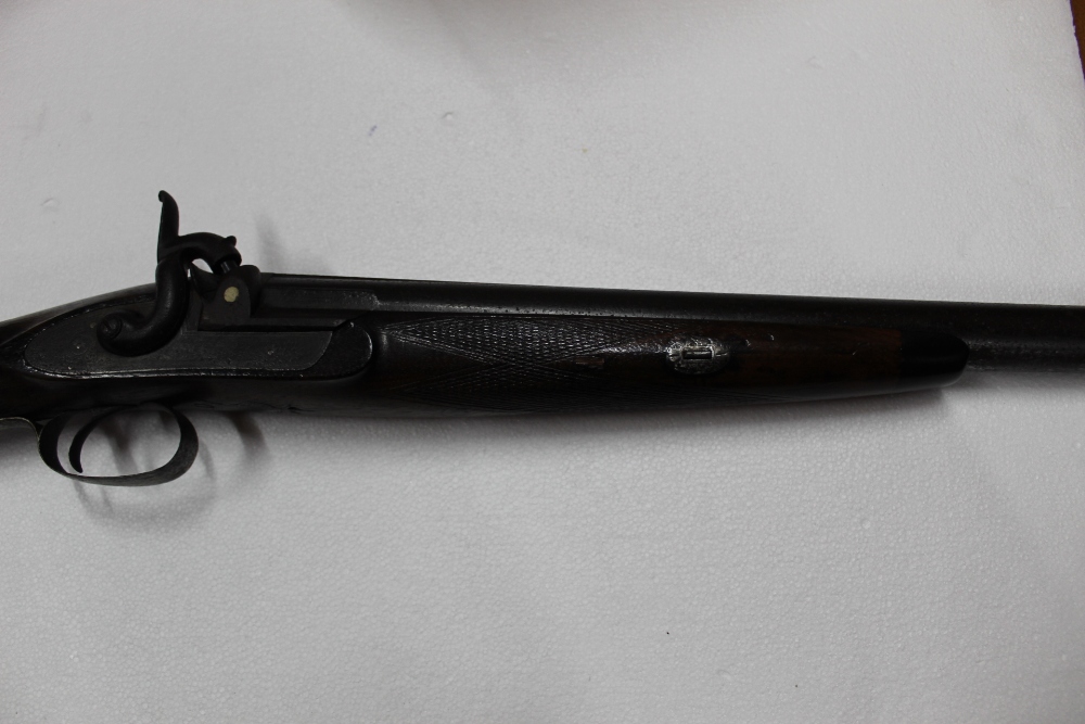 Talkington of Wilmslow, 8 bore percussion live pigeon gun, - Image 2 of 3