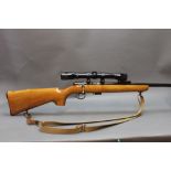 A BSA Super Sport 5 cal 22LR bolt action rifle,