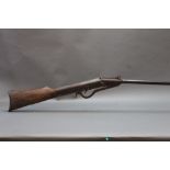 A Gem style cal 25 air gun, the barrel octagonal measuring +/- 22 3/4".