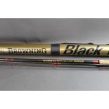 A Silstar Traverse X GT Match rod, in three sections, 15' in a Browning Black Magic 3 rod tube.
