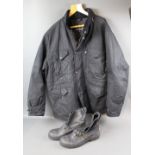 Barbour a gentleman's black jacket Size XL,