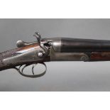 T & H King a 20 bore side by side hammer shotgun, 28" barrels, 1/2 and full choke, 2 3/4" chambers,