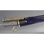 Hardy Favourite Graphite fly rod, in three sections 10' 6", line 7-8 (AF).