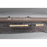 A Shakespeare Oracle XT salmon fly rod by Gary Scott, in four sections, 12' line 8.