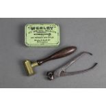 A Webley cal 177 green air pistol/rifle pellet tin,