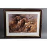 Mick Cawston, a signed limited edition print Grey Partridge, Ros Deer, Pheasant,