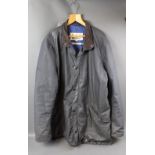 A blue Barbour jacket, Size XXL.