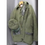 Beaver a four piece Tweed shooting suit, comprising jacket Size 50", waistcoat Size 50",