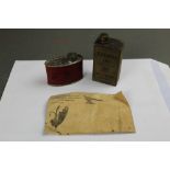 G.P. Graham Cockermouth, two vintage tins of Rangoon Oil and an envelope marked G.P.