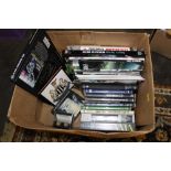 Box of Newcastle United books, DVDs, videos, cufflinks,