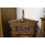 Fortnum & Masons wicker picnic hamper,