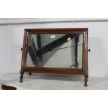 19th century mahogany dressing table mirror, 58 cm wide,