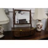 Late 19th century dressing table mirror,