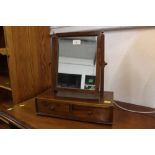 Late 19th century dressing table mirror, height 39 cm,