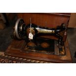 Cased Jones sewing machine