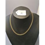 9 ct gold necklace,