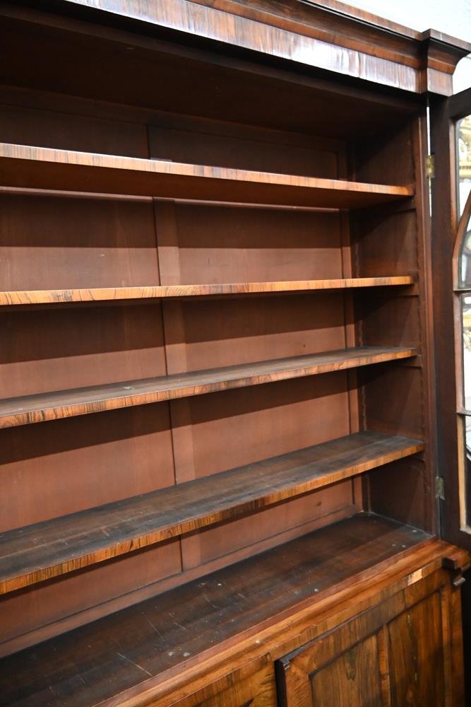 A 19th century rosewood bookcase, - Image 9 of 15