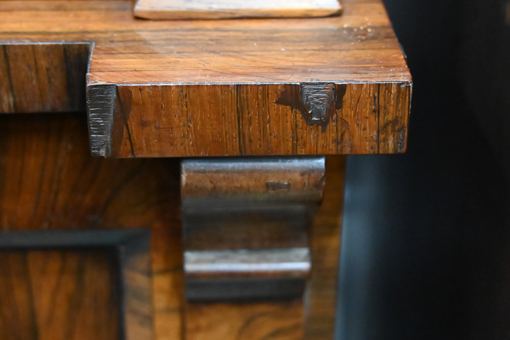 A 19th century rosewood bookcase, - Image 15 of 15