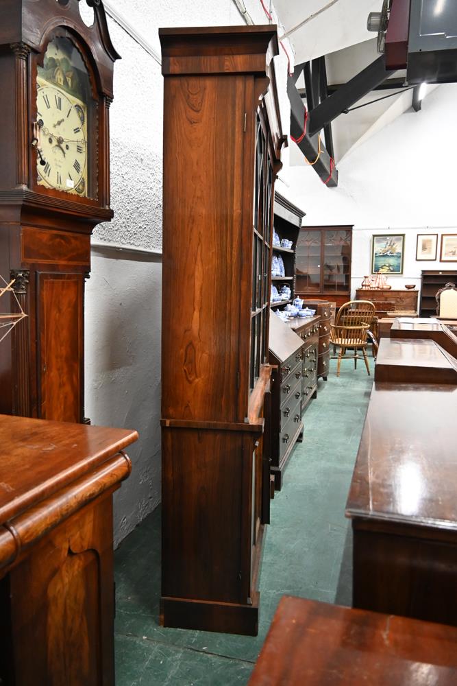 A 19th century rosewood bookcase, - Image 4 of 15