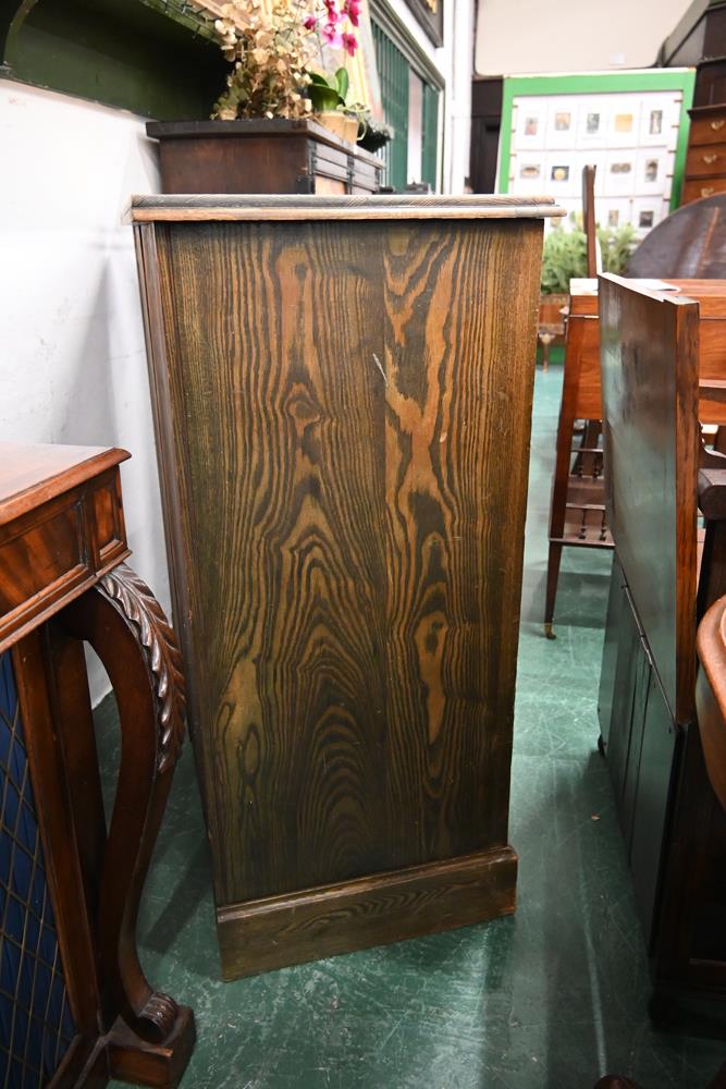 A late 19th/early 20th century ash chest of drawers, locks stamped S & P for Shapland and Petta. - Image 3 of 7