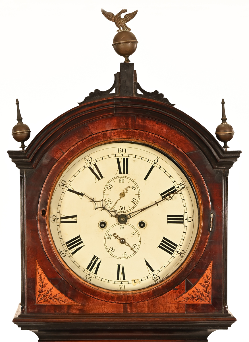 An early 19th century Scottish inlaid mahogany cased longcase clock, - Image 2 of 4