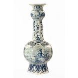 A 19th century Dutch delft vase,