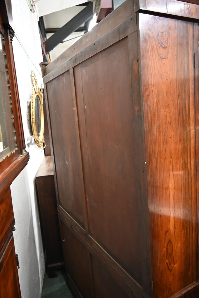 A 19th century rosewood bookcase, - Image 6 of 15