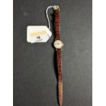 Longines ladies wristwatch with leather strap