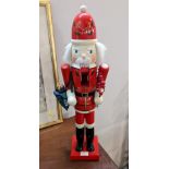 Festive figural nutcracker ornament,