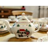 Masons Christmas Village dinnerware