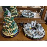 Two Thomas Kirkdale Christmas electronic musical ornaments