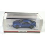TSM True Scale Miniatures 1/43 High Detail Replica comprising Bentley Continental GT in Blue.