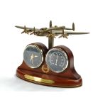 The Bradford Exchange Limited Edition Lancaster Wooden Clock. Working and appears excellent.