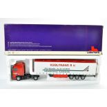Lion Toys Diecast Model Truck issue comprising DAF Curtain Trailer in livery of Kooltrans. Appears