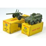 Duo of Dinky Military Issues comprising No. 692 5.5 Medium Gun plus No. 676 Armoured Personnel